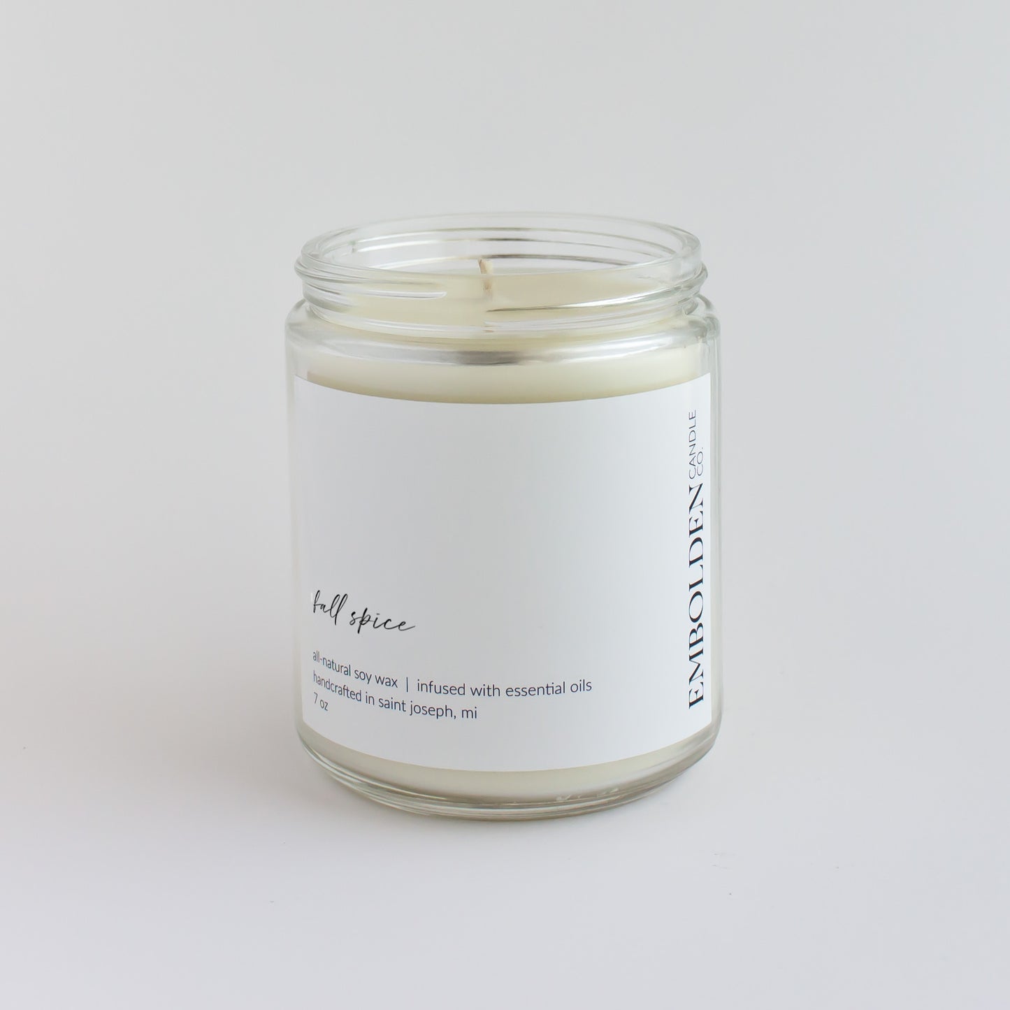 Fall Spice candle with notes of seasonal spice